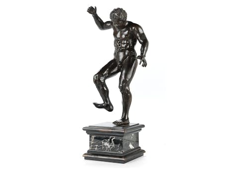 Spätrenaissance-Bronzefigur eines tanzenden Jünglings